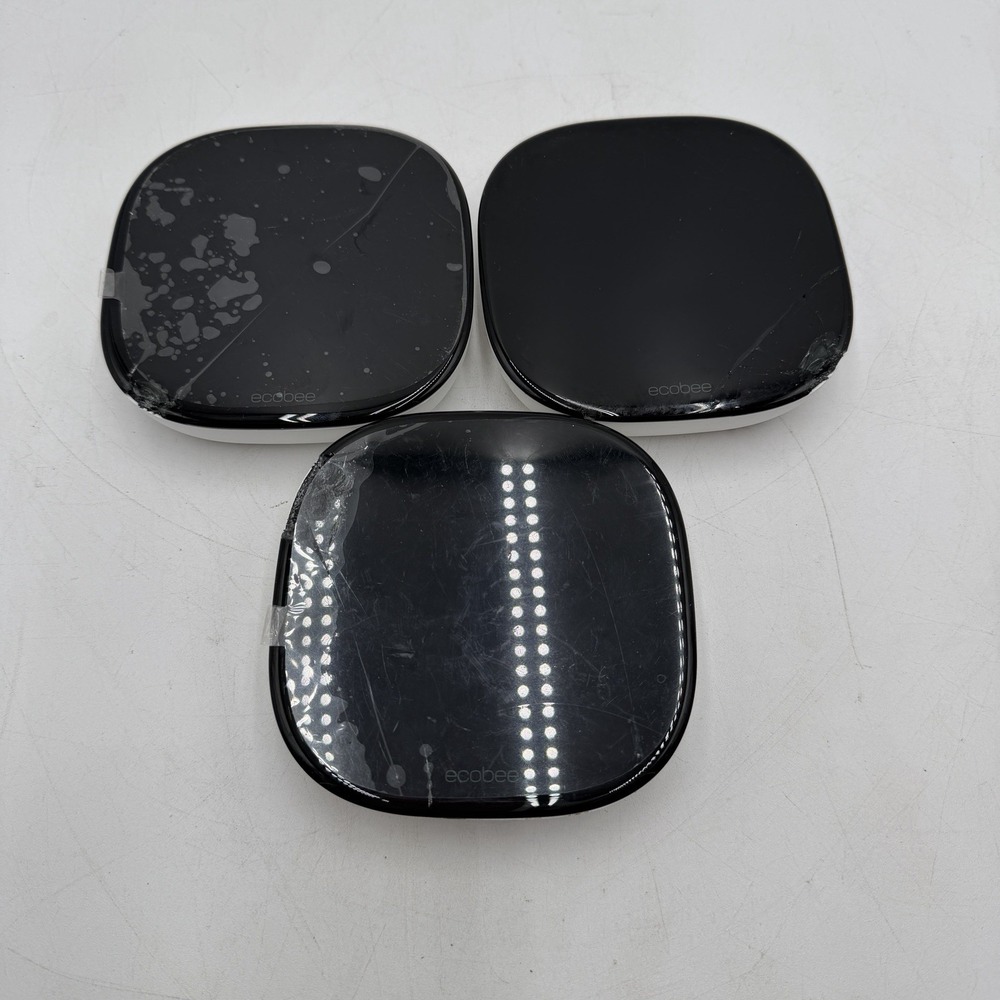 Lot Of 3 Ecobee Smart Thermostat ECB501 For Parts Cracked Screen